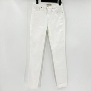 Madewell The Perfect Vintage Jeans White High Rise Straight Leg Womens Sz 28
